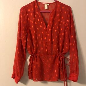 H&M burnt orange top